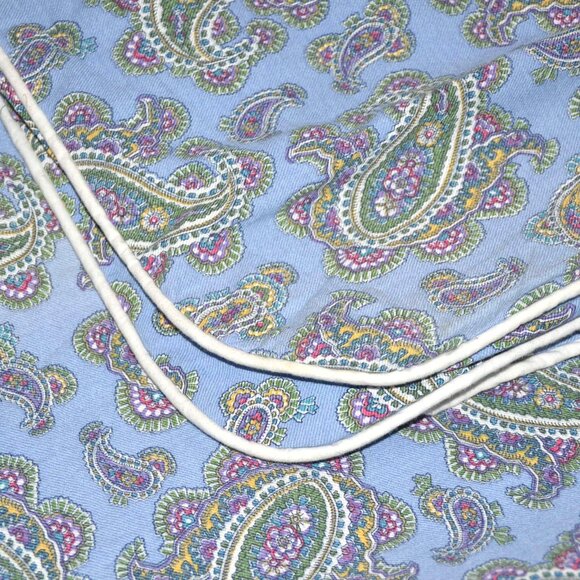 RALPH LAUREN Studio Paisley Oceanside Blue Duvet Cover 100% Cotton TWIN 2 AVAIL - Picture 3 of 7